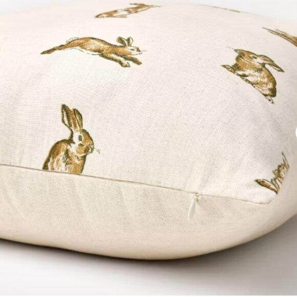 Threshold designed with Studio McGee Oversized Printed Bunny Square Throw Pillow - Picture 4 of 5